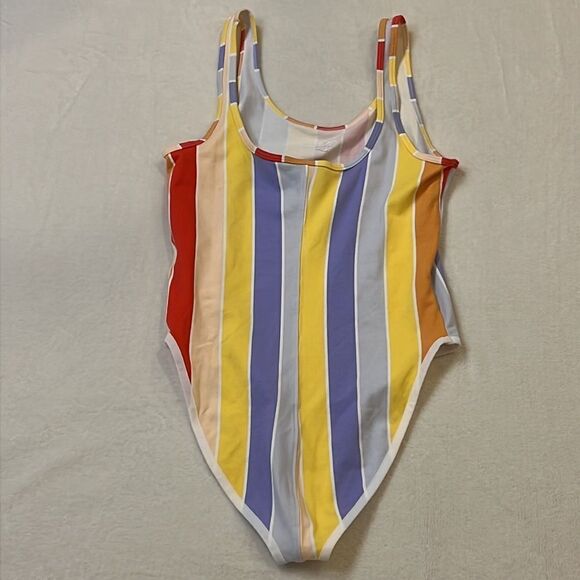 NWOT NIKE Colorful Stripes Tank Bodysuit - Size Small - Picture 6 of 12